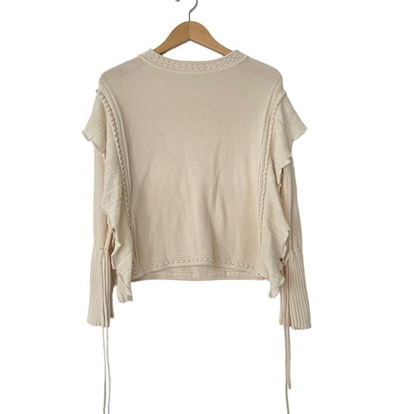 Rebecca Taylor Pointelle Quilt Pullover Size XS - Picture 5 of 9